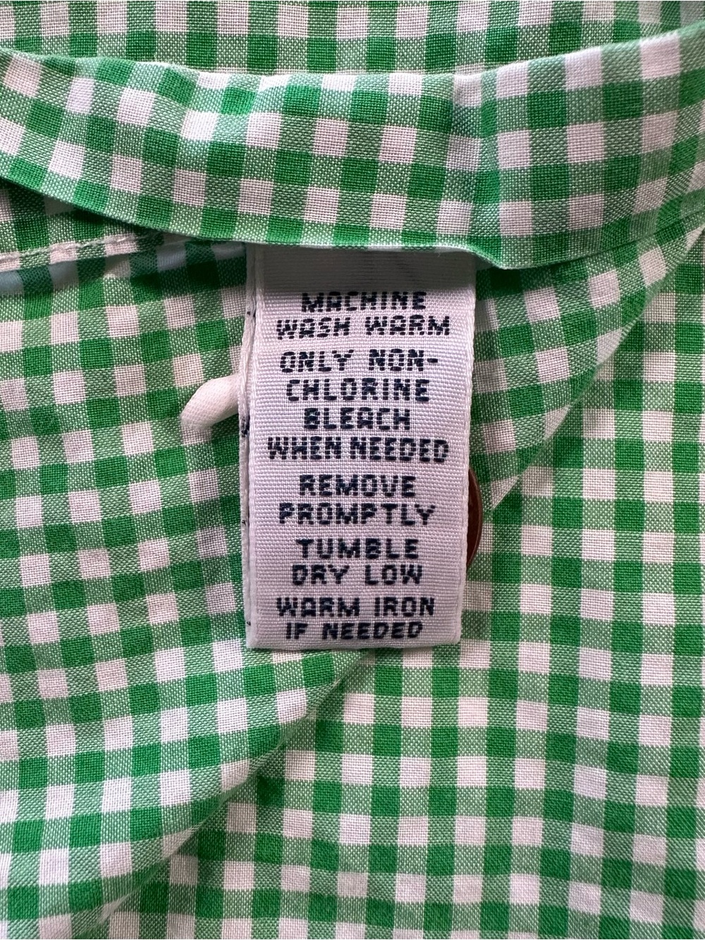 Ralph Lauren Classic Fit Shirt Mens L Green Gingham Check Button Down Cotton - Picture 12 of 12